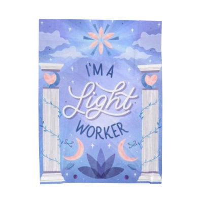 I&#39;m a Light Worker Velveteen Plush Blanket