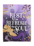 Rest to Refresh the Soul Velveteen Plush Blanket
