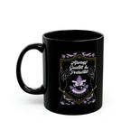 Always Guided & Protected Black Mug