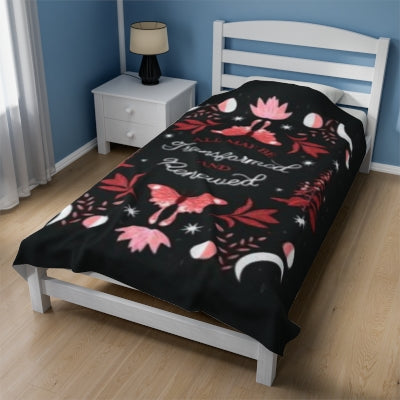 All May Be Transformed &amp; Renewed Velveteen Plush Blanket