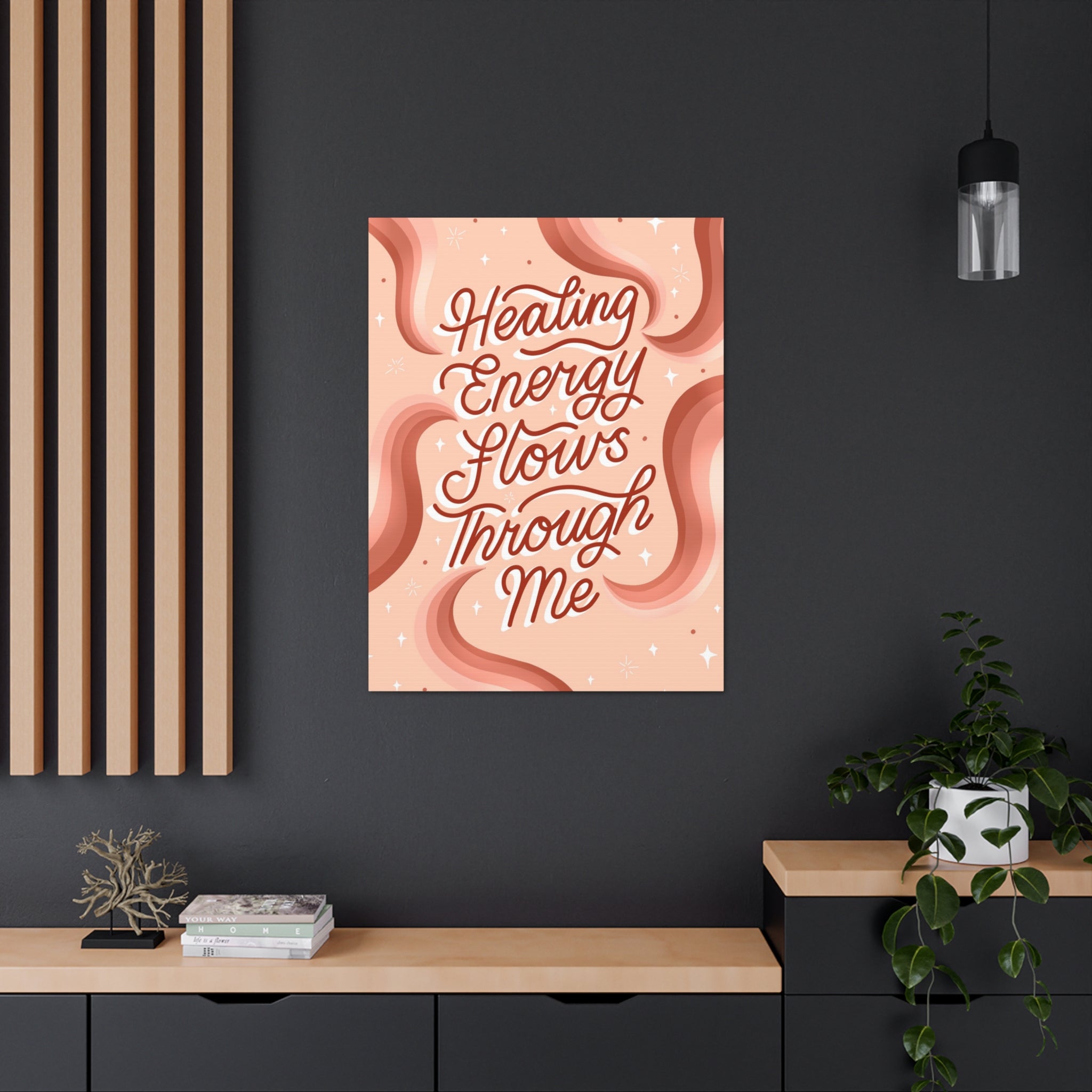 Healing Energy Flows Through Me Canvas Gallery Wraps