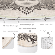 Meditation Room Round Rug