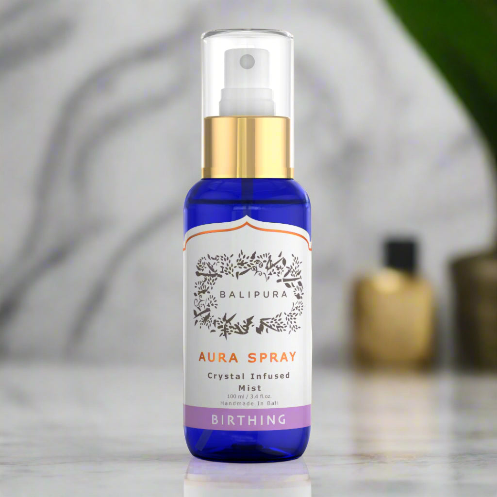 Birthing Spray Body Spray Crystal infused spray Healing crystal infused spray front