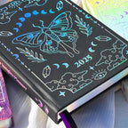 Black 2025 Lunar Planner with holographic cover