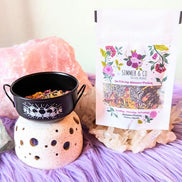 Mystic Cauldron ritual tool for rituals and spellwork with mystical designs. Perfect for burning herbs, holding crystals, or enhancing your altar. Available at Goddess Provisions