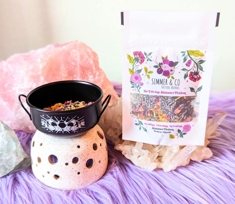 Mystic Cauldron ritual tool for rituals and spellwork with mystical designs. Perfect for burning herbs, holding crystals, or enhancing your altar. Available at Goddess Provisions