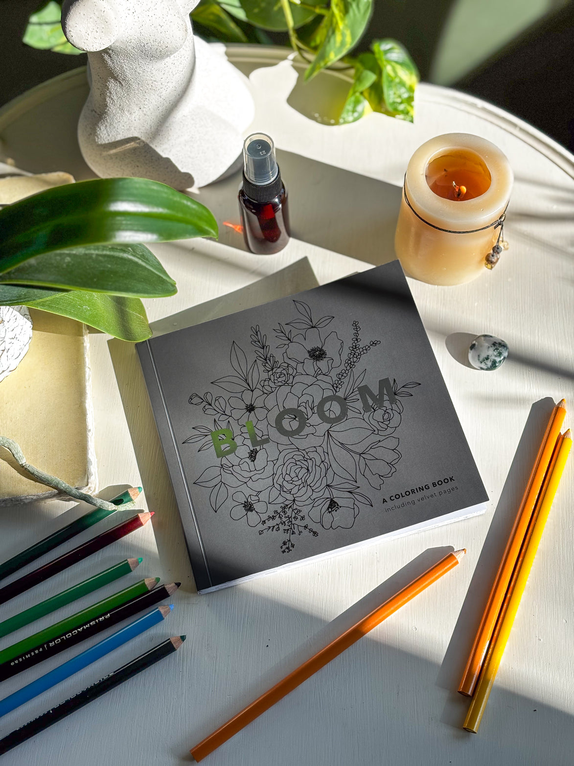 30 page Bloom mini Floral Adult coloring book | Goddess Provisions