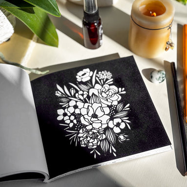 30 page Bloom mini Floral Adult coloring book | Goddess Provisions