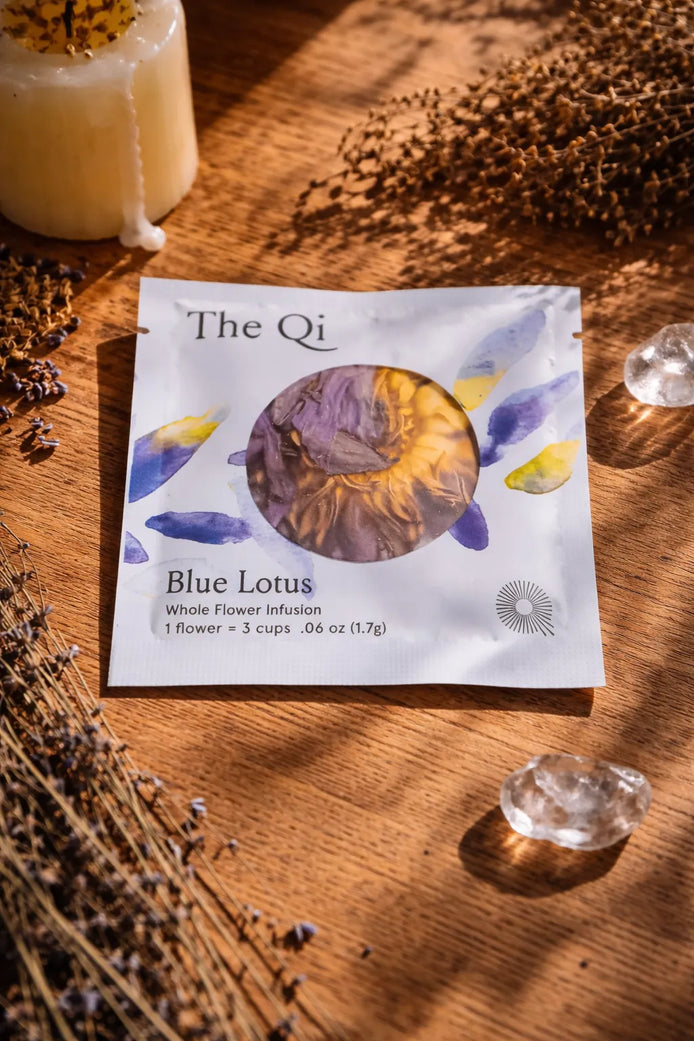 blue lotus herbal tea for relaxation, dreamwork, and spiritual connection rituals