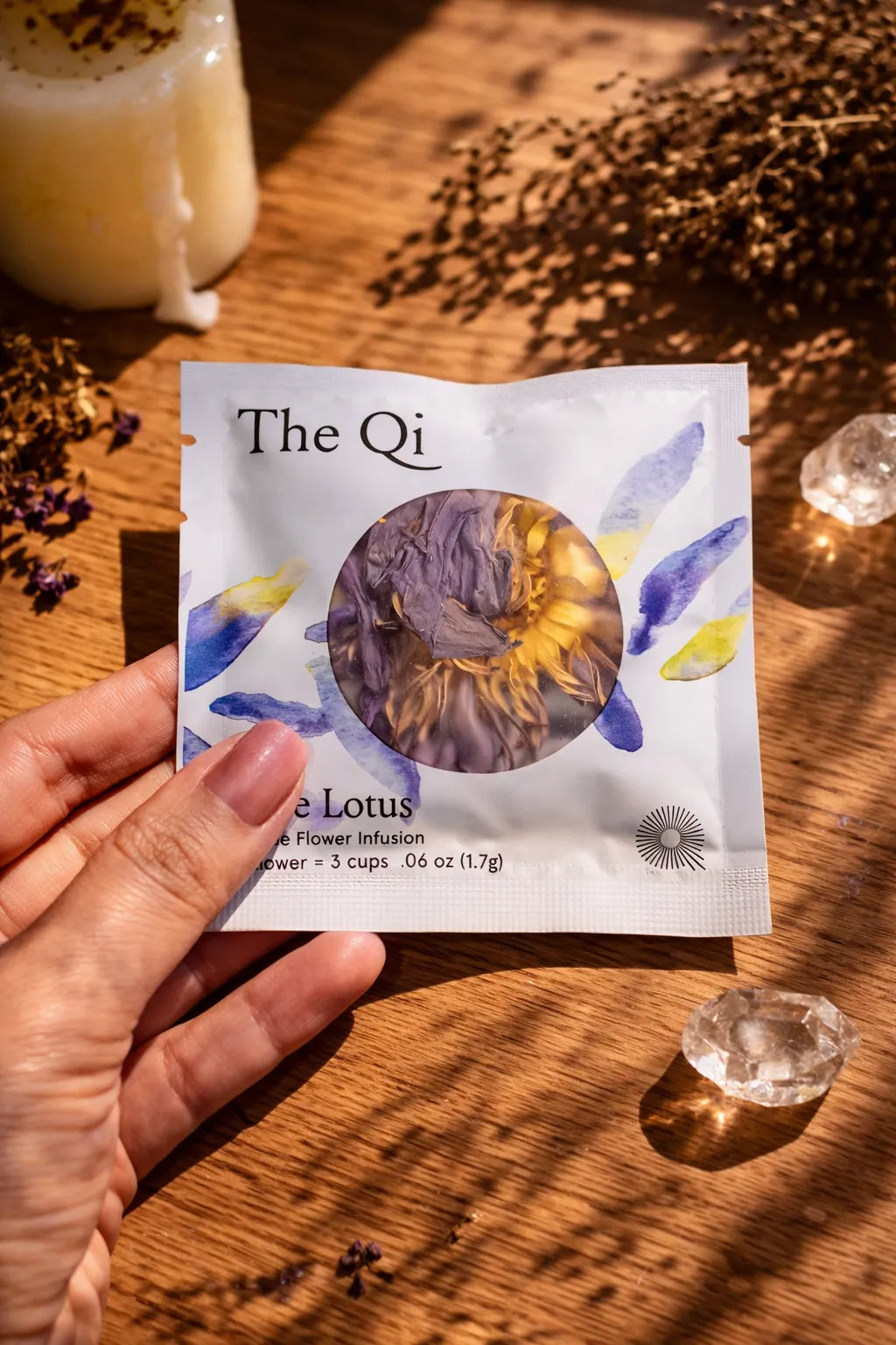 blue lotus tea for calming effects, intuition, and meditation practices