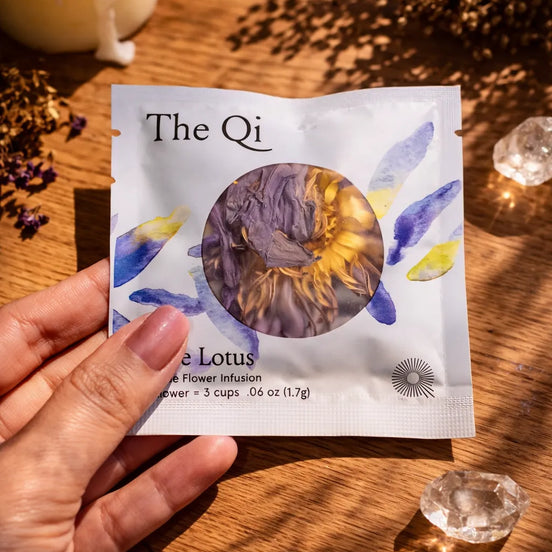 blue lotus tea for calming effects, intuition, and meditation practices
