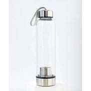 Crystal Infusing Glass Water Bottle