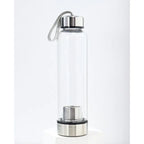 Crystal Infusing Glass Water Bottle