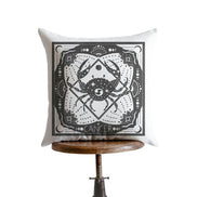 Cancer Block Print Pillow