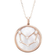 Capricorn Mother Of Pearl Constellation Necklace