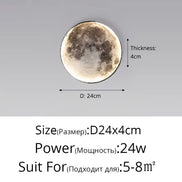 Full Moon LED Wall Light