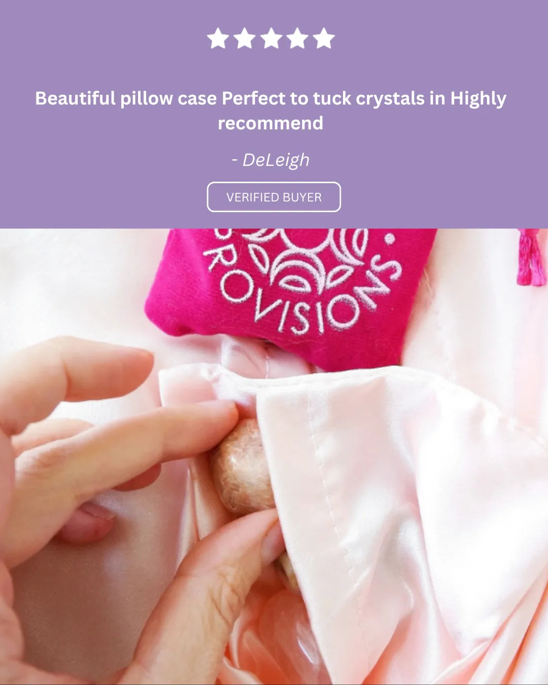 Crystal Dreams Satin Pillowcase