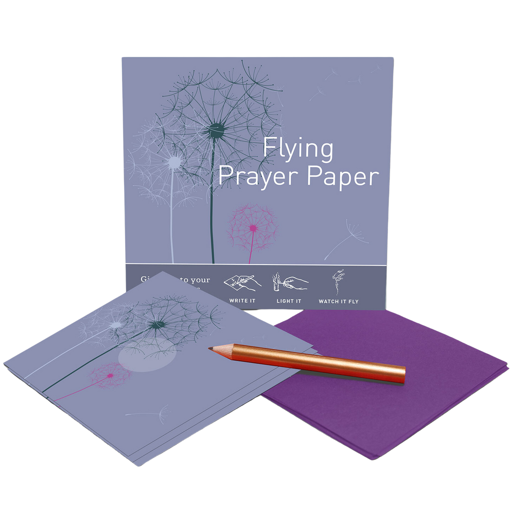 Dandelion Prayer Paper - Mini Kit - Wishing Paper at Goddess Provisions with pencil