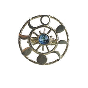 Earth & Moon Phase Cocktail Ring