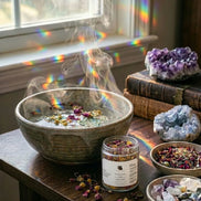 Herbal facial steam for skincare, relaxation, and ritual self care