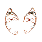 ✨ Enchant Your Look with Handmade Fairy Ear Cuffs – Rose Gold Crystal Fantasy Jewelry