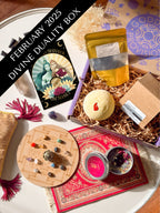Divine Duality subscription box inspired by the sacred Sri Yantra, curated to balance masculine and feminine energies for harmony and spiritual awakening.