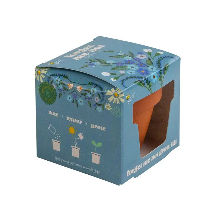Forget Me Not Mini Grow Kit - Seeds - Gardening - Goddess Provisions