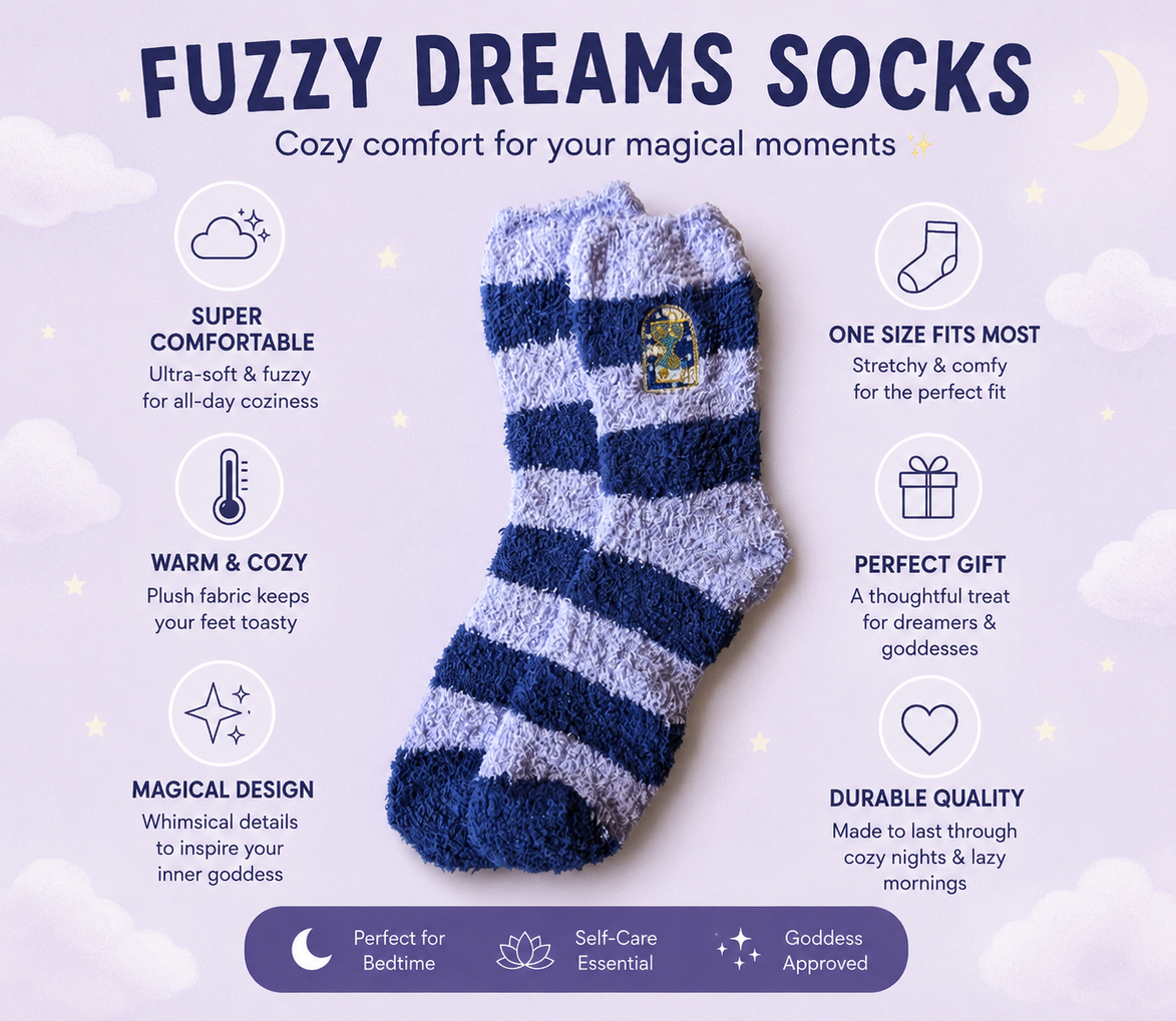 Woman's Socks - Fuzzy Dreams Socks - Goddess Provision