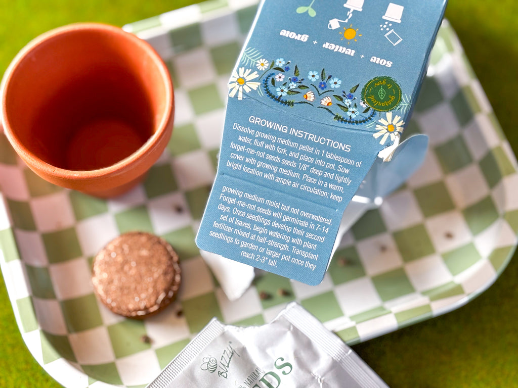 Forget Me Not Mini Grow Kit - Seeds - Gardening - Goddess Provisions