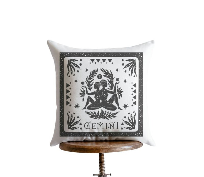 Gemini Block Print Pillow