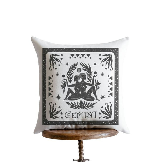 Gemini Block Print Pillow
