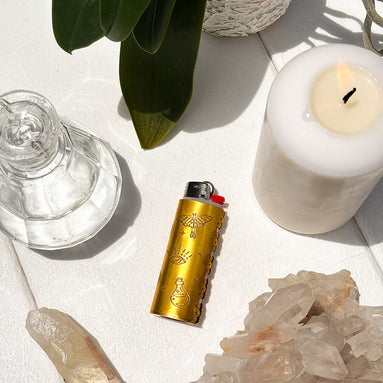 Brass Ritual Lighter Case - Goddess Provisions