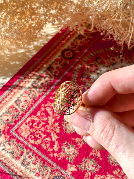 SRI YANTRA RING - Golden Ring