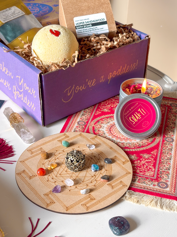 The Divine Duality Goddess Box, a past monthly spiritual subscription box