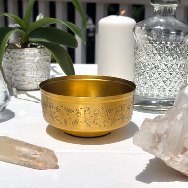 Golden Altar Bowl - Goddess Provisions Exclusive - Metaphysical Brass Altar Bowl
