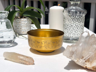 Golden Altar Bowl - Goddess Provisions Exclusive - Metaphysical Brass Altar Bowl