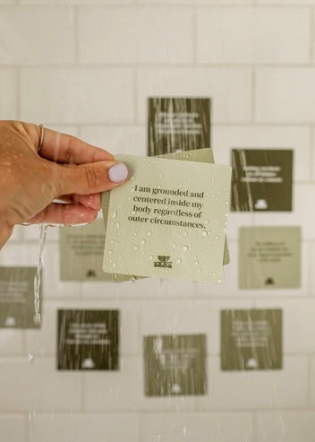 Realign with your inner peace and clear your mind Grounding Shower affirmations