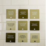 Realign with your inner peace and clear your mind Grounding Shower affirmations