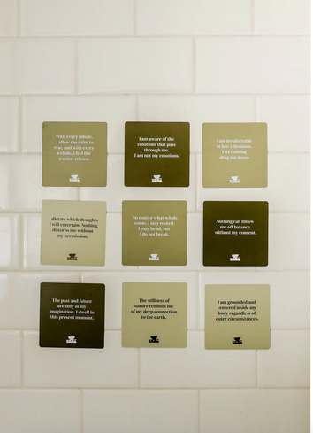 Realign with your inner peace and clear your mind Grounding Shower affirmations