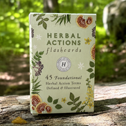 herbal actions flashcards for learning medicinal herb properties and herbal terminology