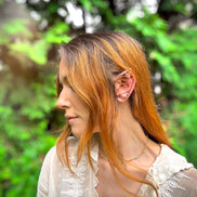 ✨ Enchant Your Look with Handmade Fairy Ear Cuffs – Rose Gold Crystal Fantasy Jewelry