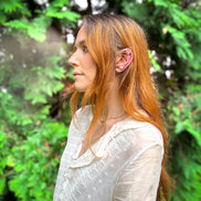 ✨ Enchant Your Look with Handmade Fairy Ear Cuffs – Rose Gold Crystal Fantasy Jewelry