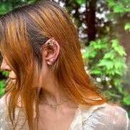 ✨ Enchant Your Look with Handmade Fairy Ear Cuffs – Rose Gold Crystal Fantasy Jewelry