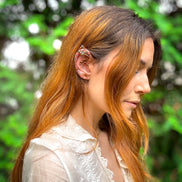 ✨ Enchant Your Look with Handmade Fairy Ear Cuffs – Rose Gold Crystal Fantasy Jewelry