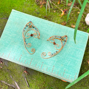 ✨ Enchant Your Look with Handmade Fairy Ear Cuffs – Rose Gold Crystal Fantasy Jewelry