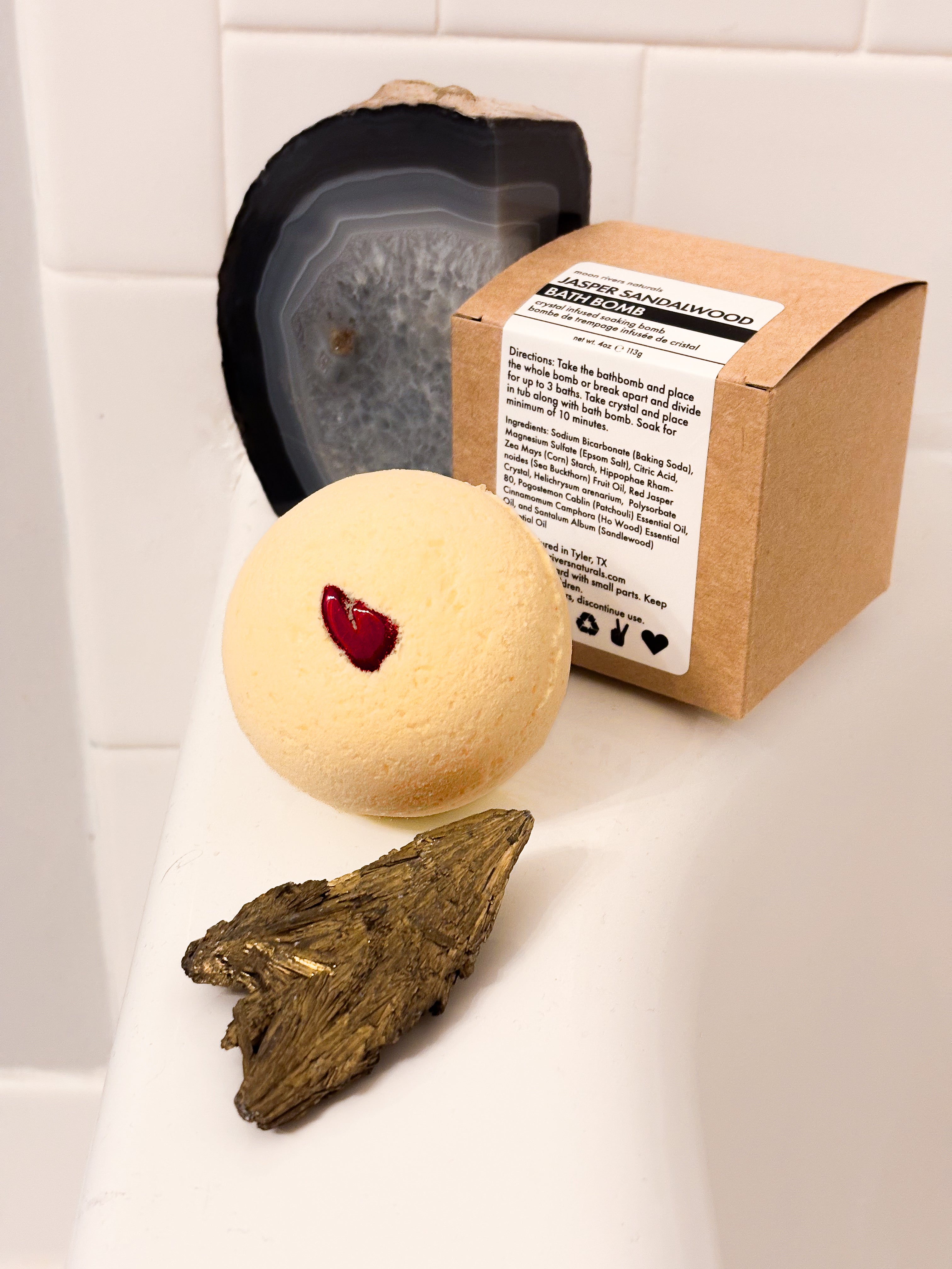 Jasper Sandalwood Bath Bomb-Shakti