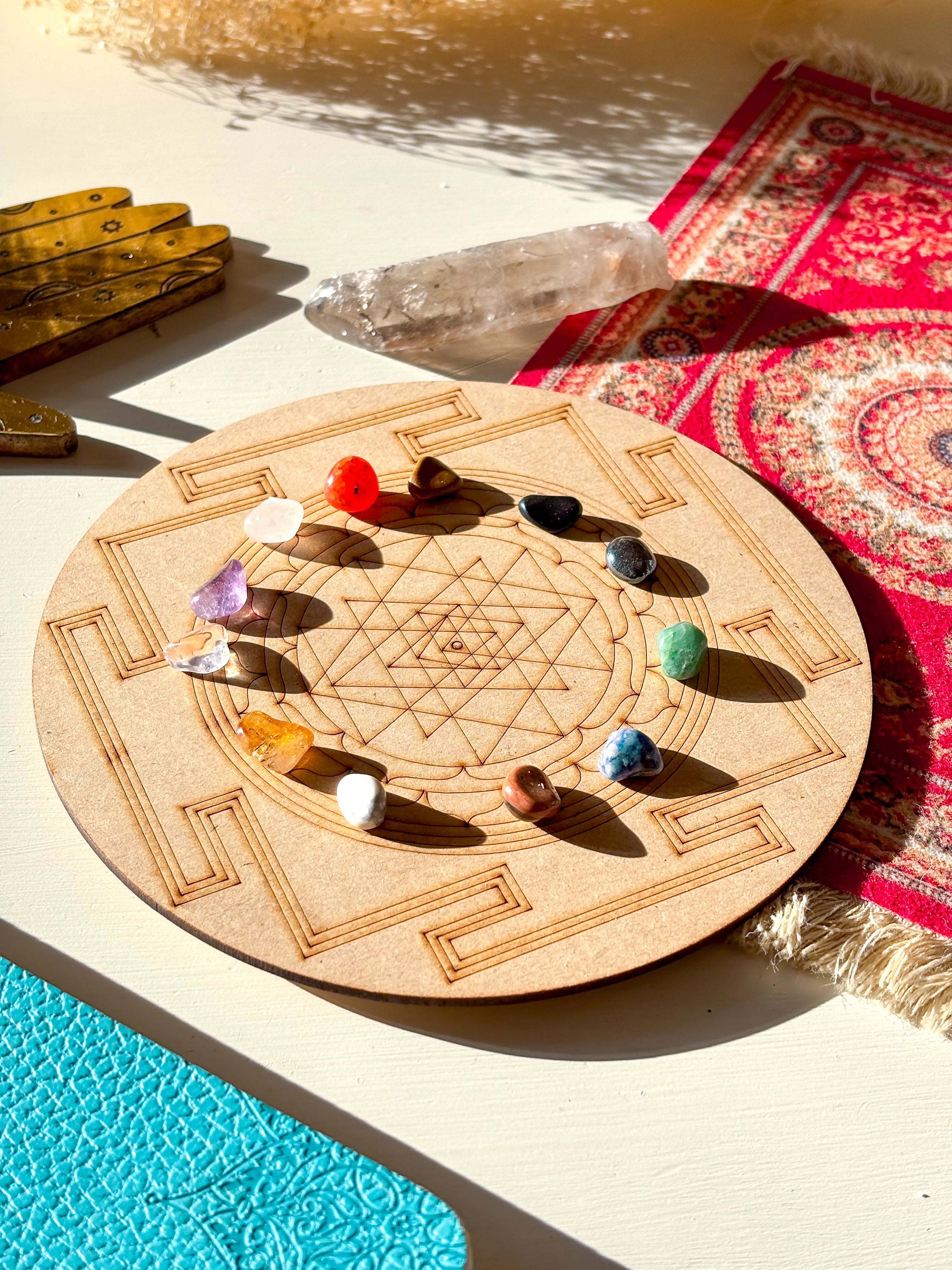 Shri Yantra Crystal Grid Board, 6