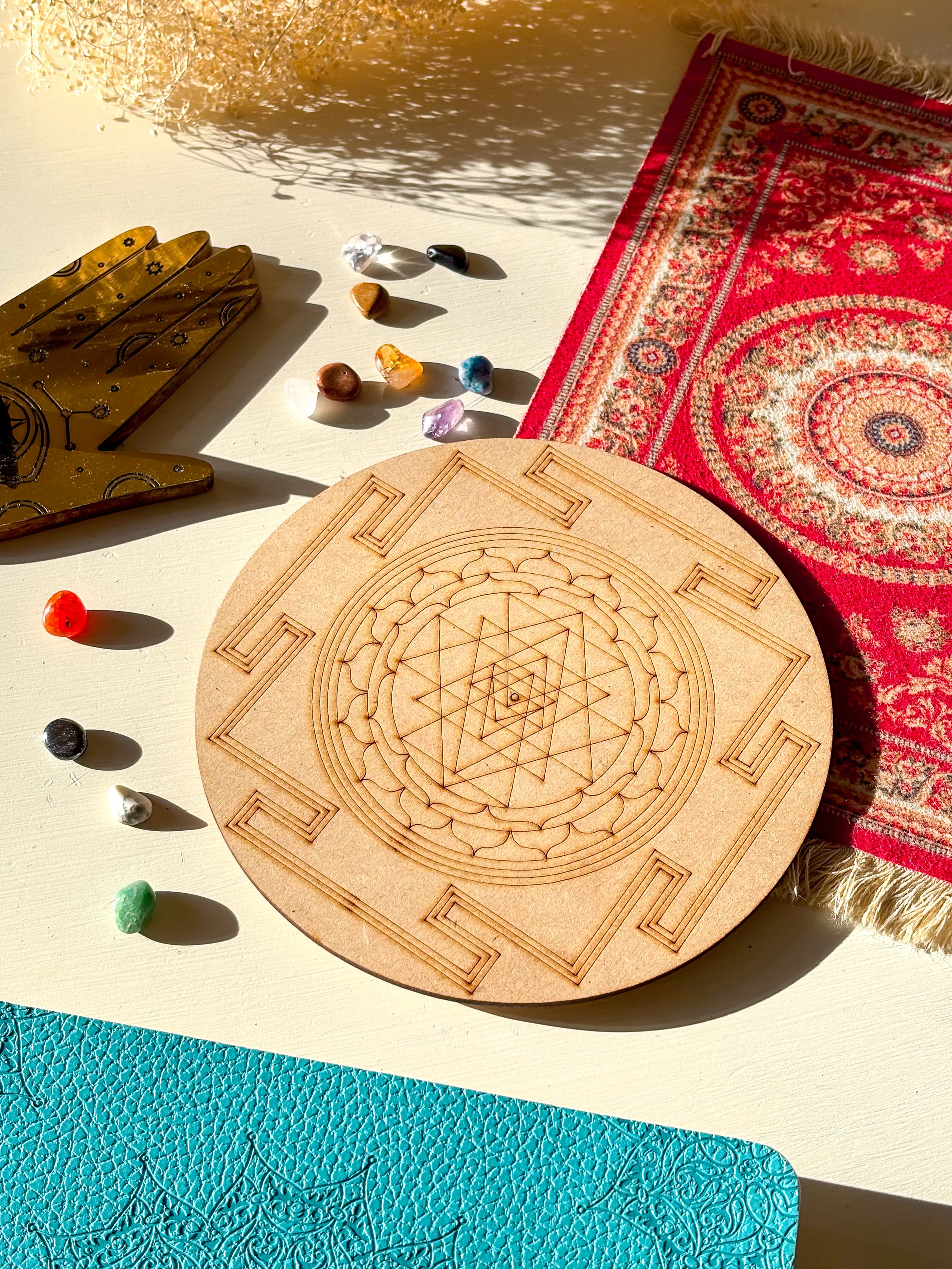 Shri Yantra Crystal Grid Board, 6