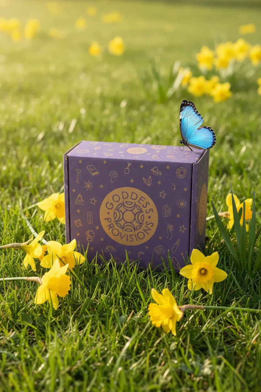 Goddess Provisions monthly subscription box packaging