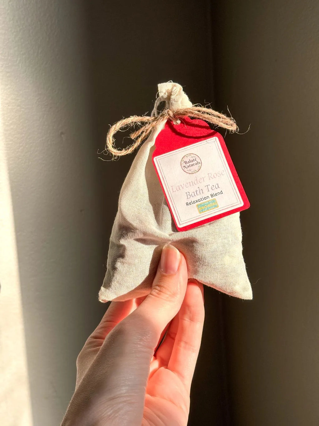 Herbal bath tea with lavender and rose for relaxation and self-love rituals.